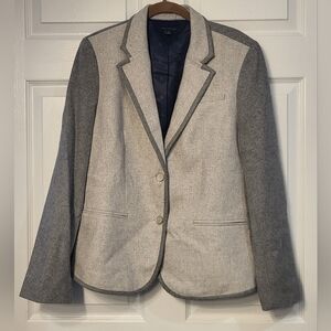 Tommy Hilfiger Two Tone Gray Wool Blend Sports Jacket Size 14